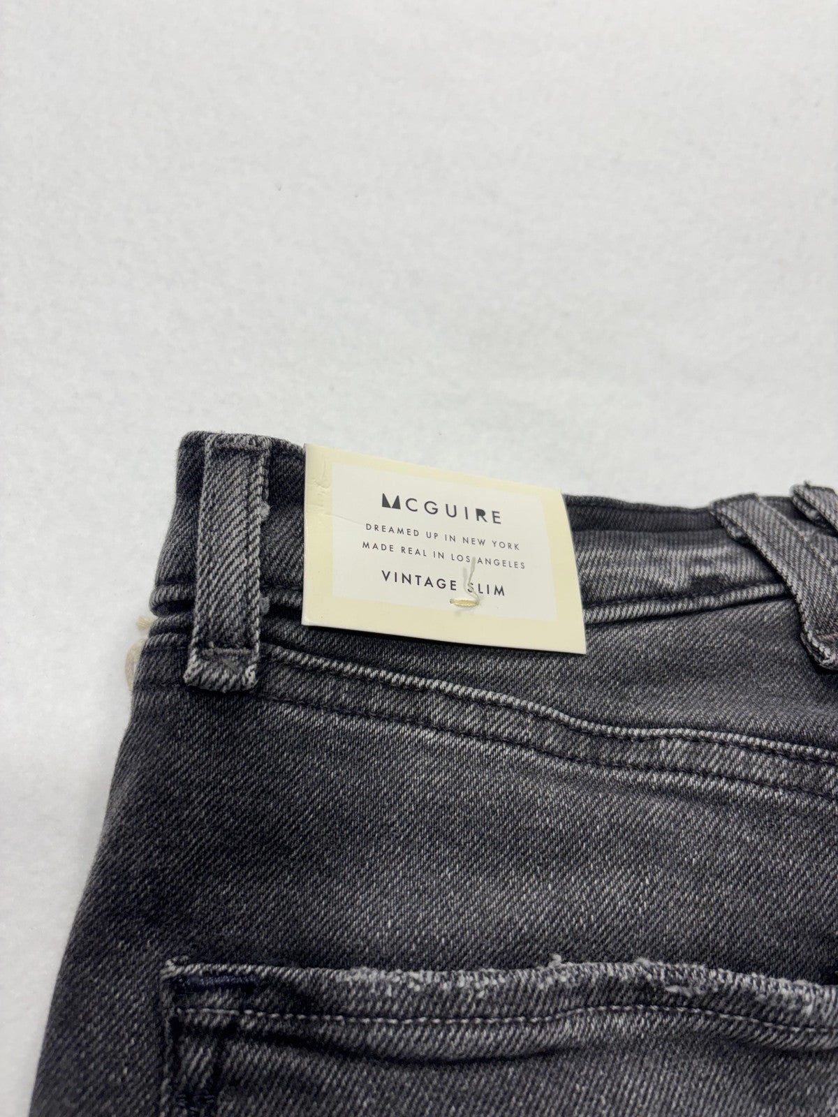 McGuire Bellwoods Vintage Slim Jeans Womens 25 Gray Beaded Rhinestone 25x30