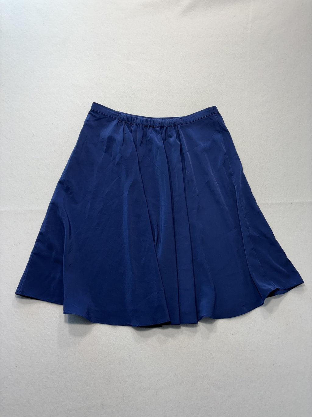 Banana Republic Skirt Womens 4 Blue Pleated Chiffon Knee Length Lined Flowy