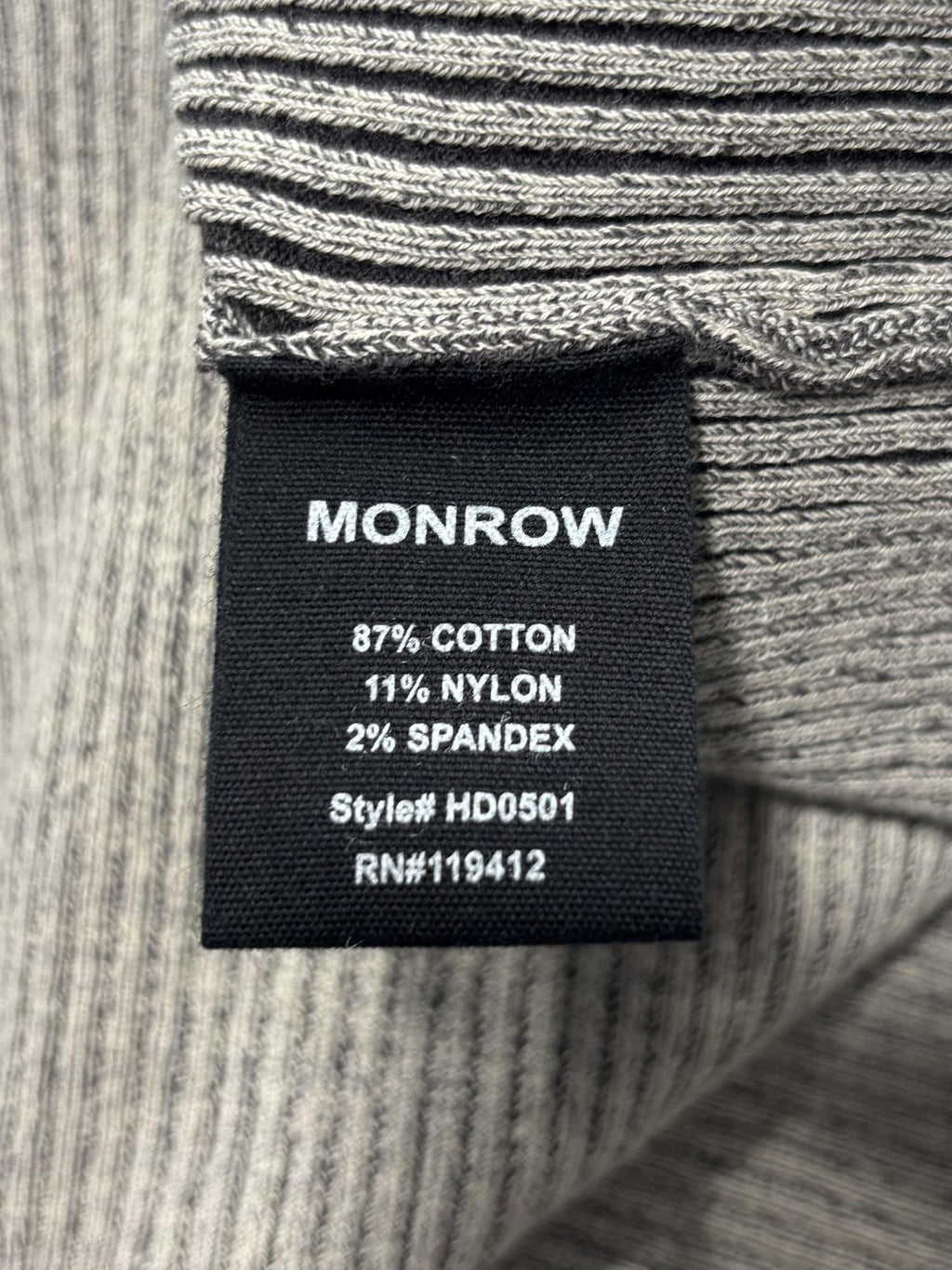 Monrow Sweater Dress Womens XS Gray Ribbed V Neck Cutout Bodycon Long Knit