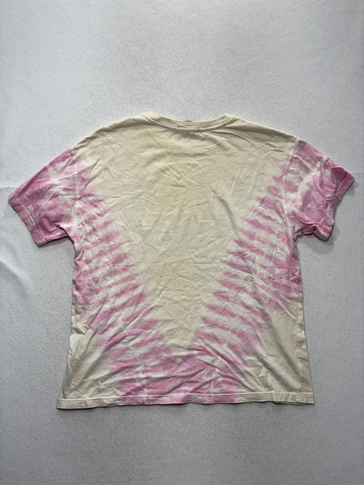 Forever 21 Womens M Pink Tie Dye Reno Motorway Racing Car Graphic T Shirt Retro