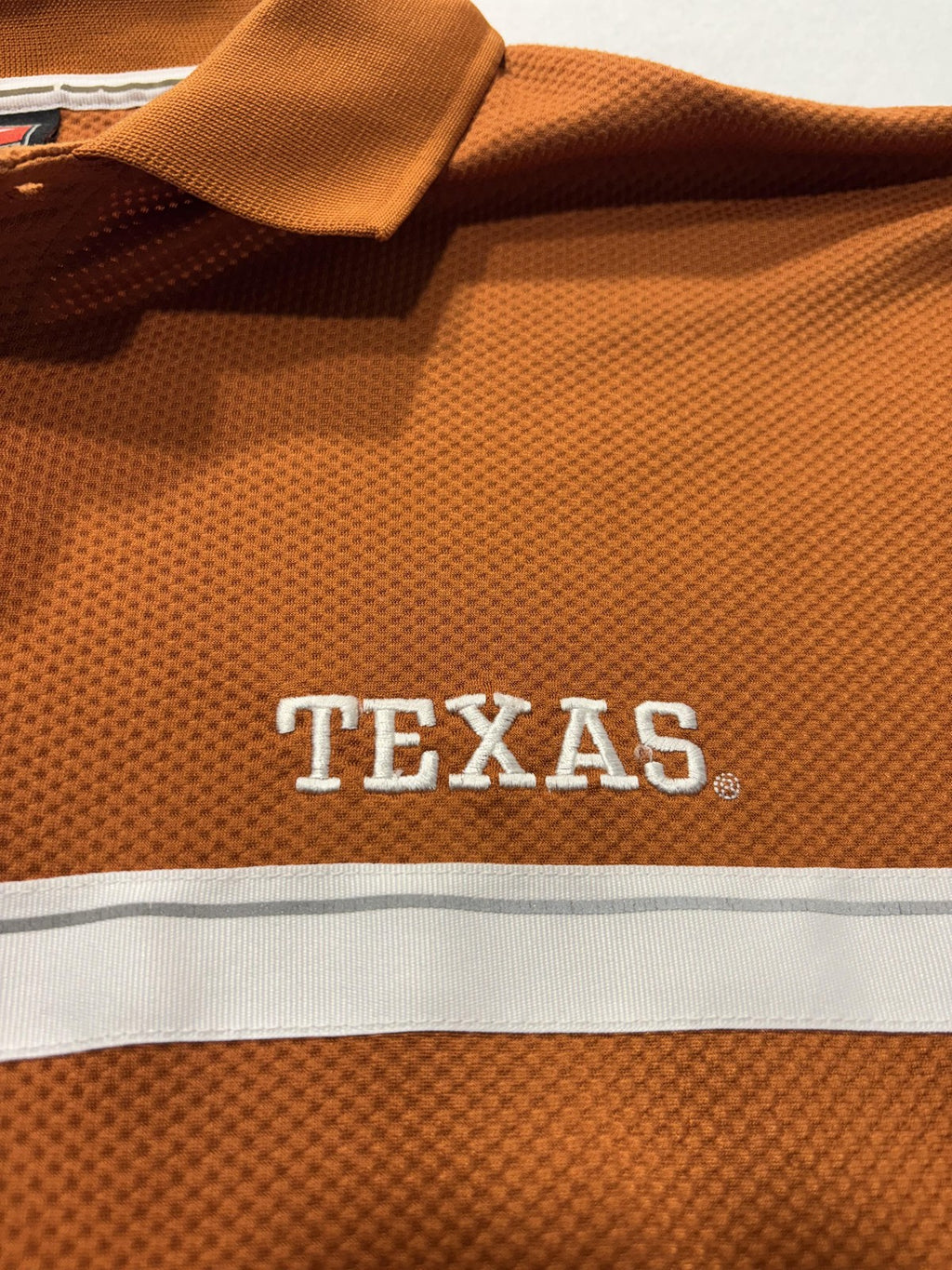 Texas Longhorns Polo Shirt Mens XL NCAA Football Nike Sphere Dry Long Sleeve