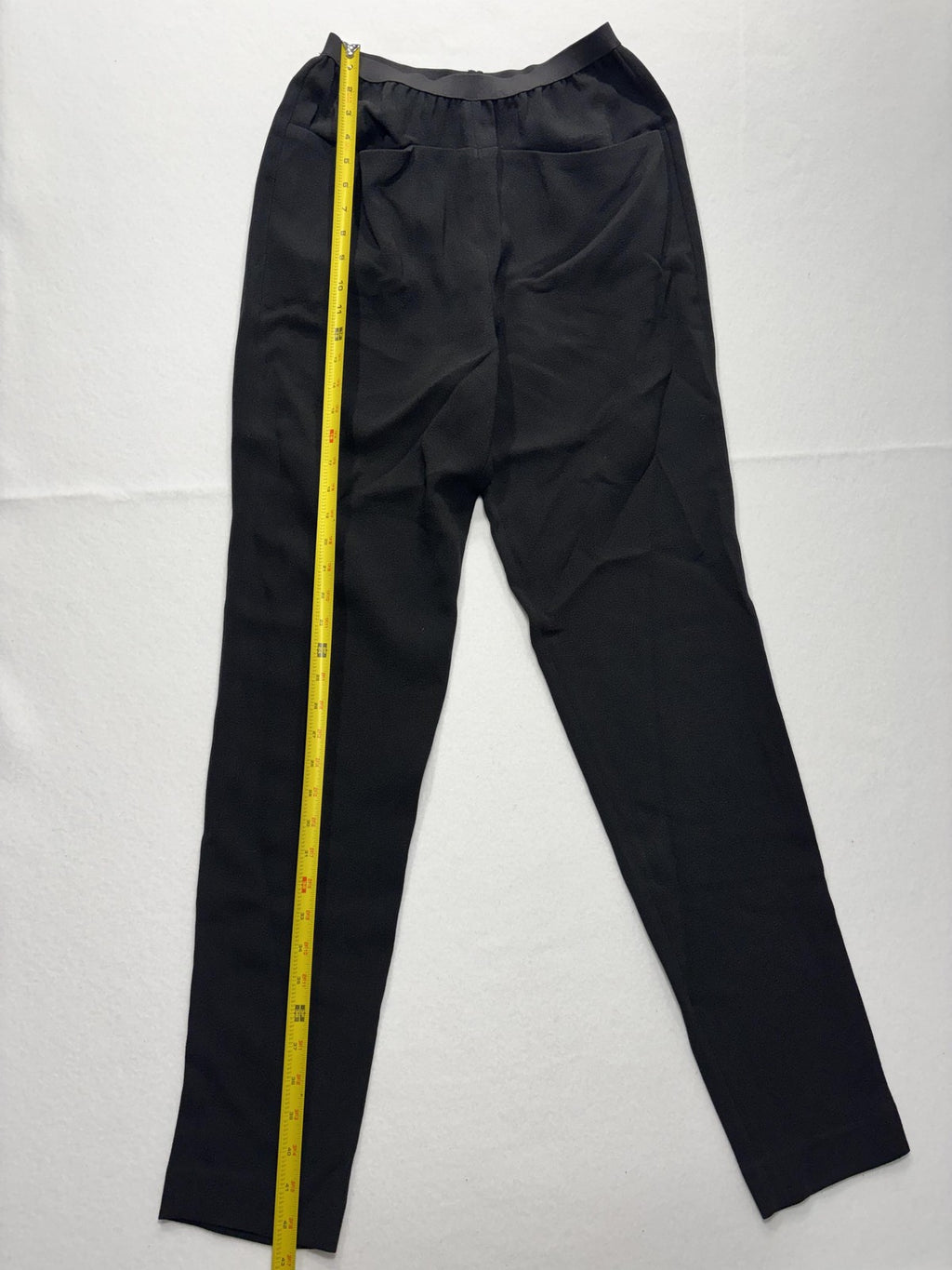 4th Avenue Dress Pants Womens Small Black Crepe Elastic Waist Pull On Pockets