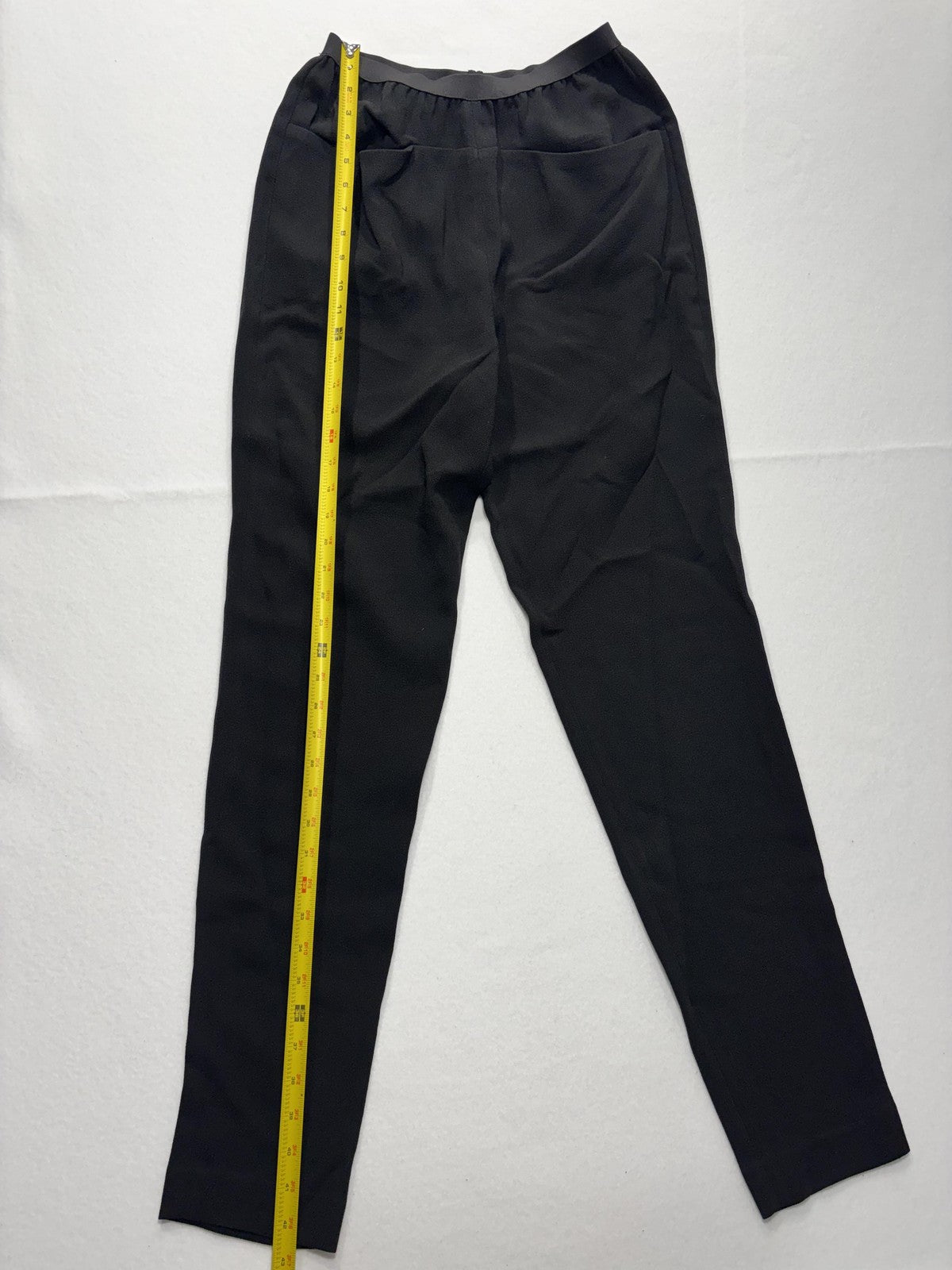 4th Avenue Dress Pants Womens Small Black Crepe Elastic Waist Pull On Pockets
