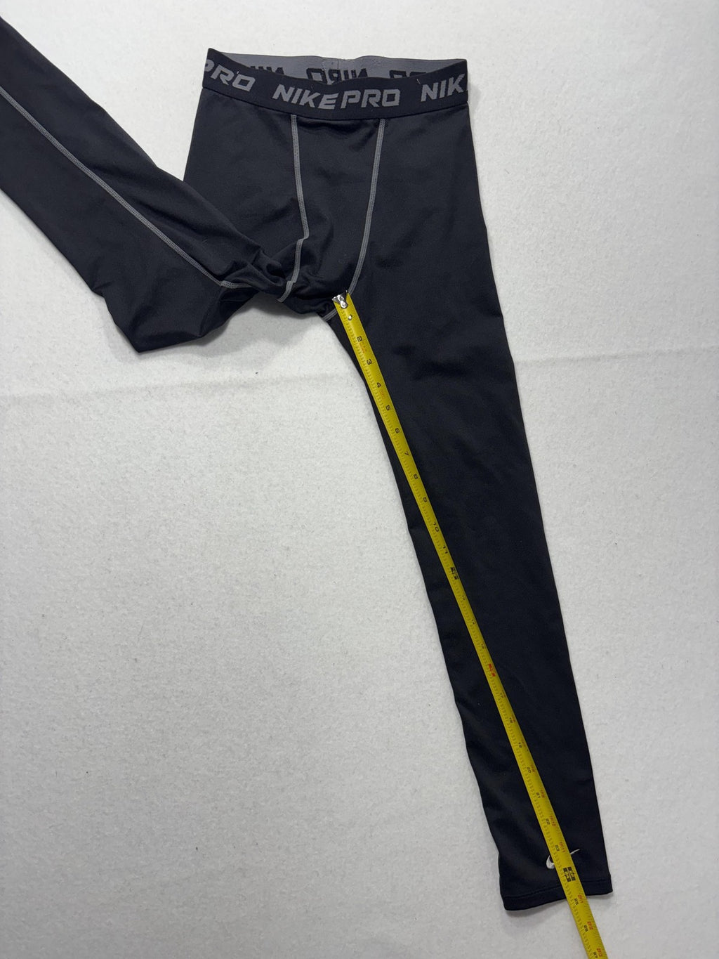 Nike Pro Compression Leggings Boys Large 14-16 Black NikeFIT Running Athletic