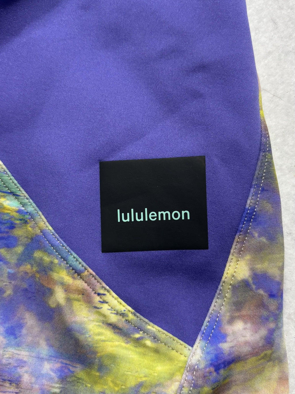 Lululemon Shorts Womens 12 Multicolor Colorblock Drawstring Running Athletic
