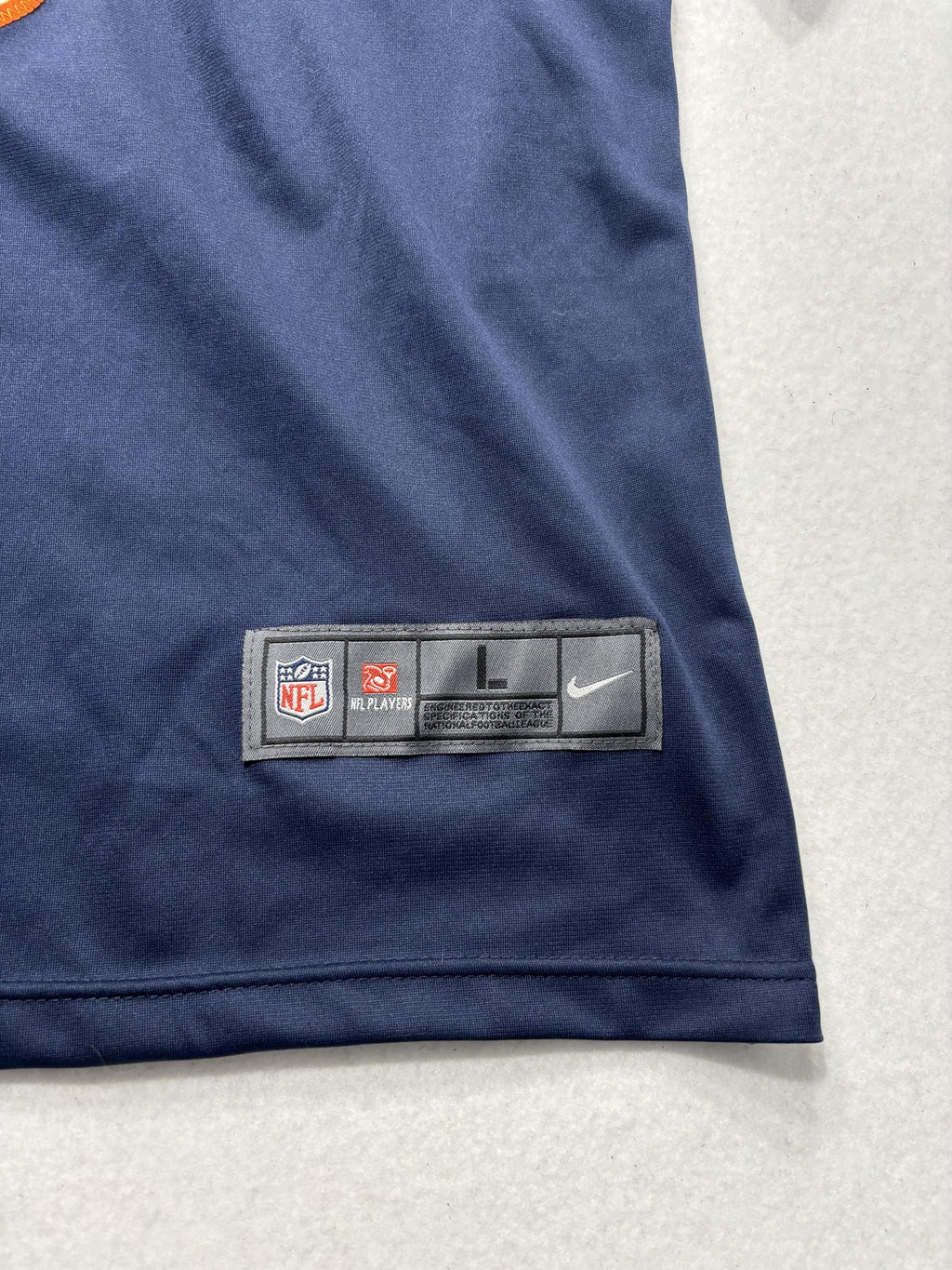 Chicago Bears Jersey Mens Large Navy Blue NFL Football Nike BDN 9 On Field