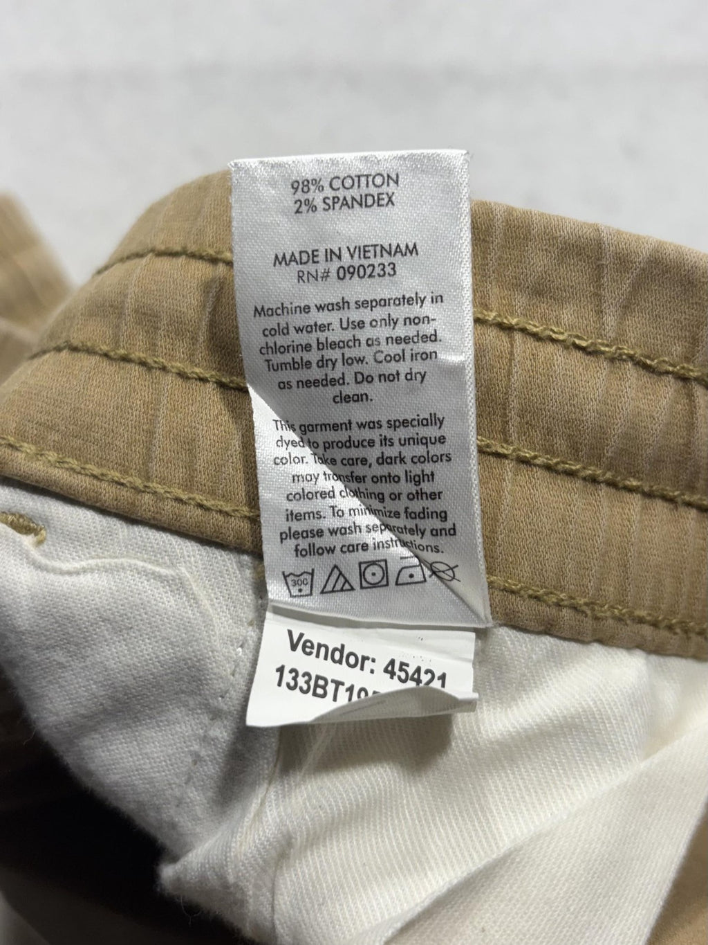 PacSun Cargo Pants Mens 34x32 Beige Slim Tapered Elastic Waist Jogger 133BT107
