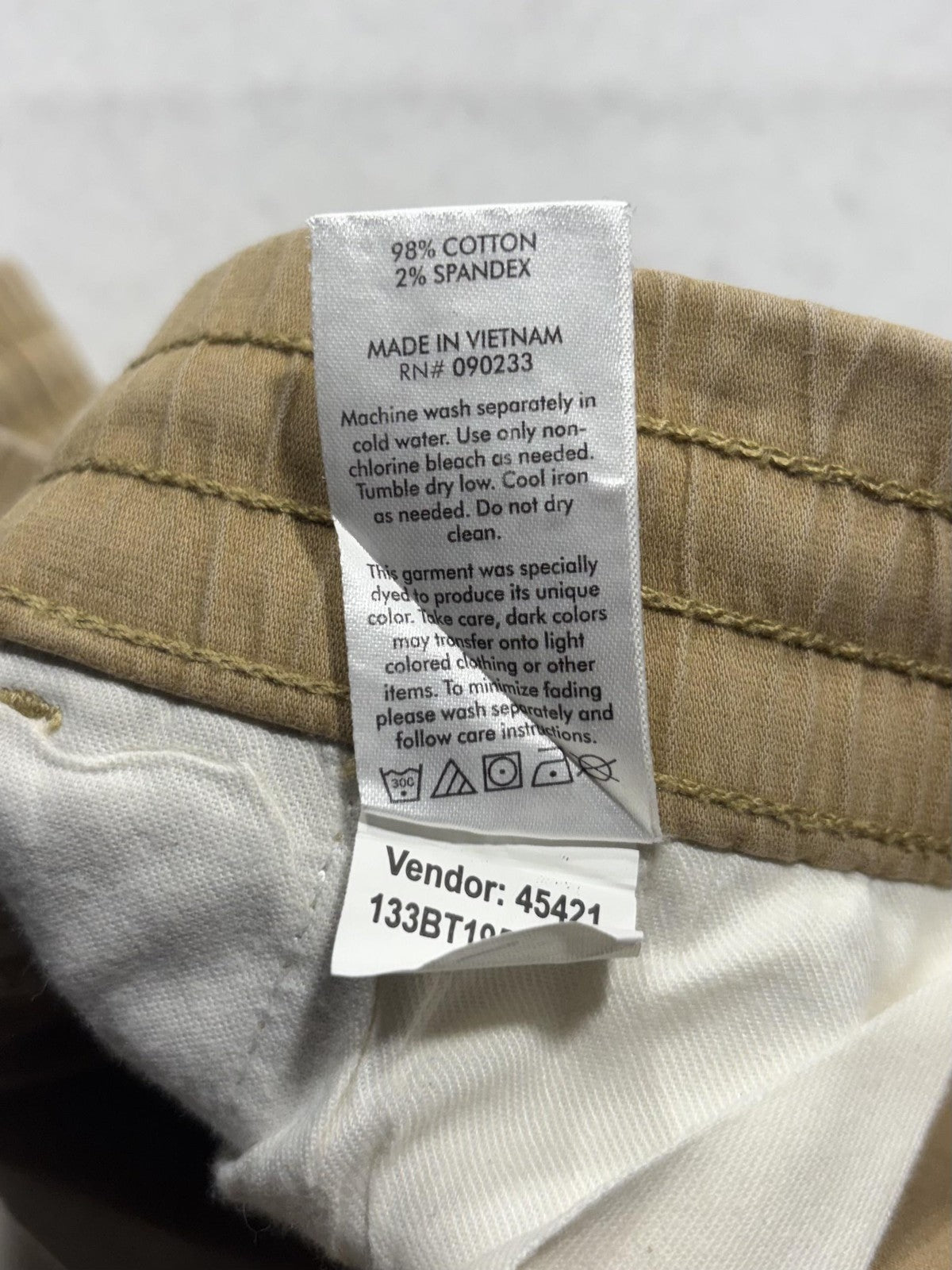 PacSun Cargo Pants Mens 34x32 Beige Slim Tapered Elastic Waist Jogger 133BT107