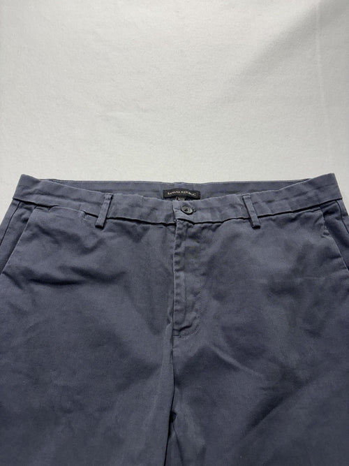 Banana Republic Chino Pants Mens 36x30 Gray Straight Leg Cotton Casual Work