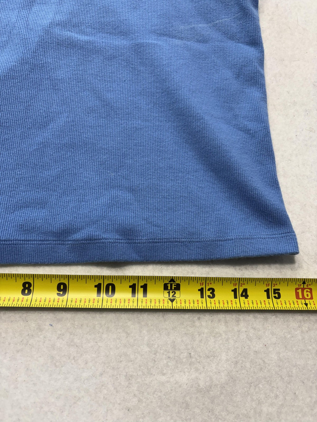 American Eagle Outfitters Tank Womens Large Blue Scoop Neck Ribbed Cropped Top