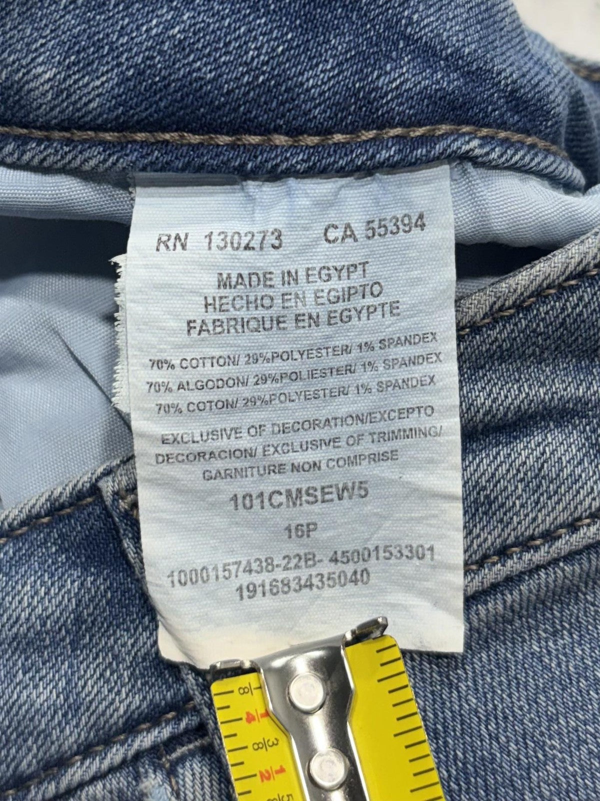 Lee Jeans Womens 16P Blue Medium Wash Mid Rise Straight Regular Stretch 34x29