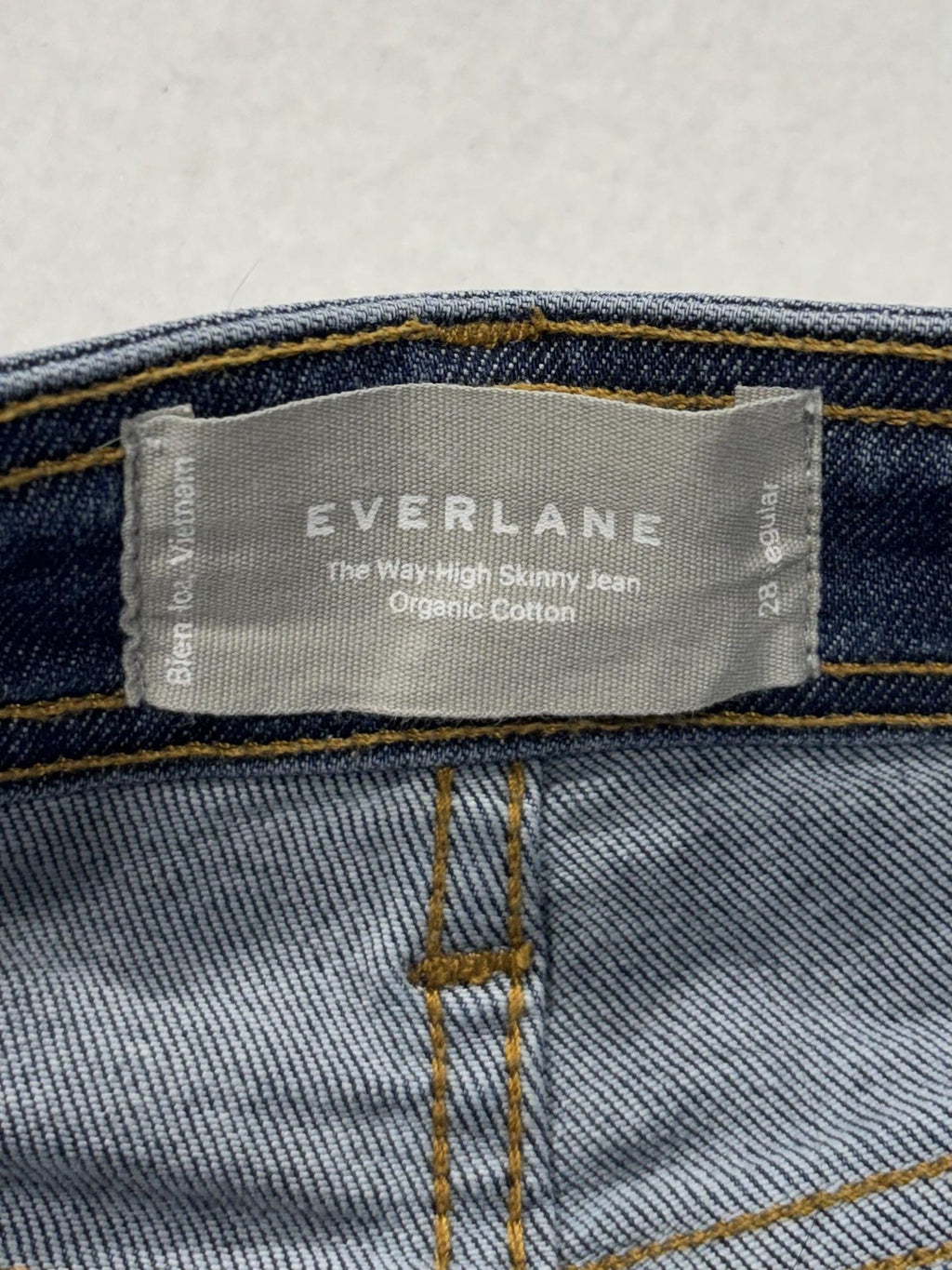 Everlane Way High Skinny Jeans Womens 28 Blue Medium Wash Stretch 28x28.5