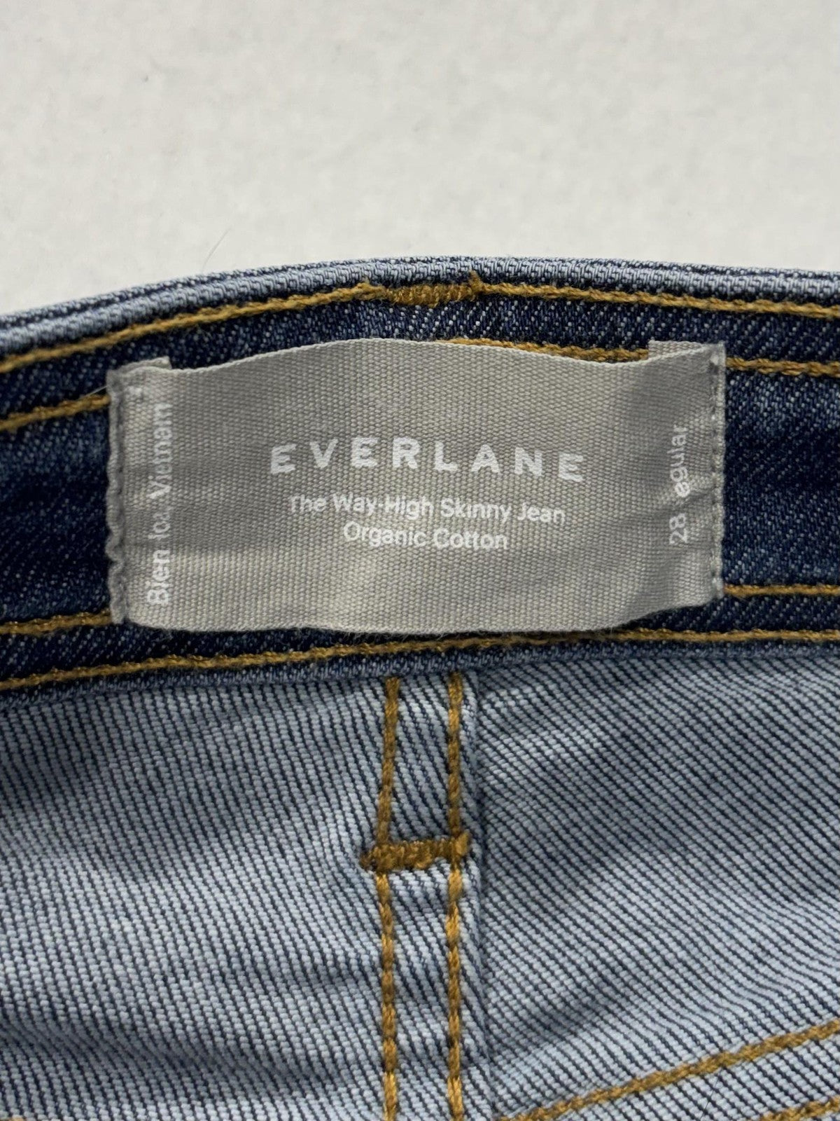 Everlane Way High Skinny Jeans Womens 28 Blue Medium Wash Stretch 28x28.5