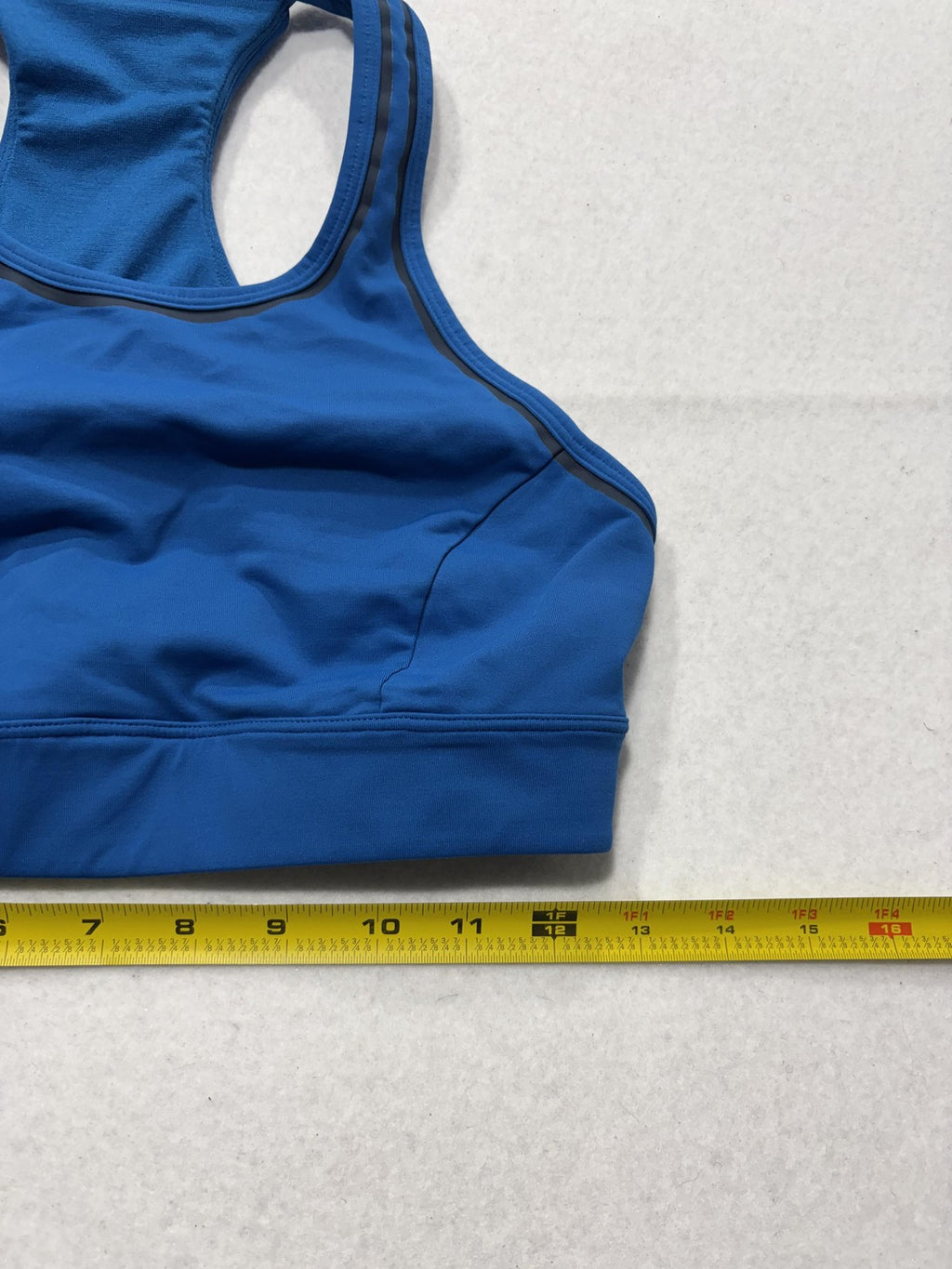 Lululemon Sports Bra Womens 8 Blue Racerback Medium Support Reflective Running