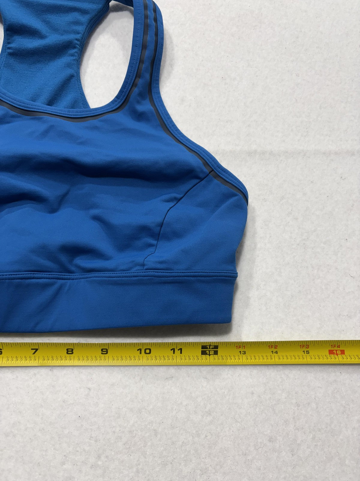 Lululemon Sports Bra Womens 8 Blue Racerback Medium Support Reflective Running
