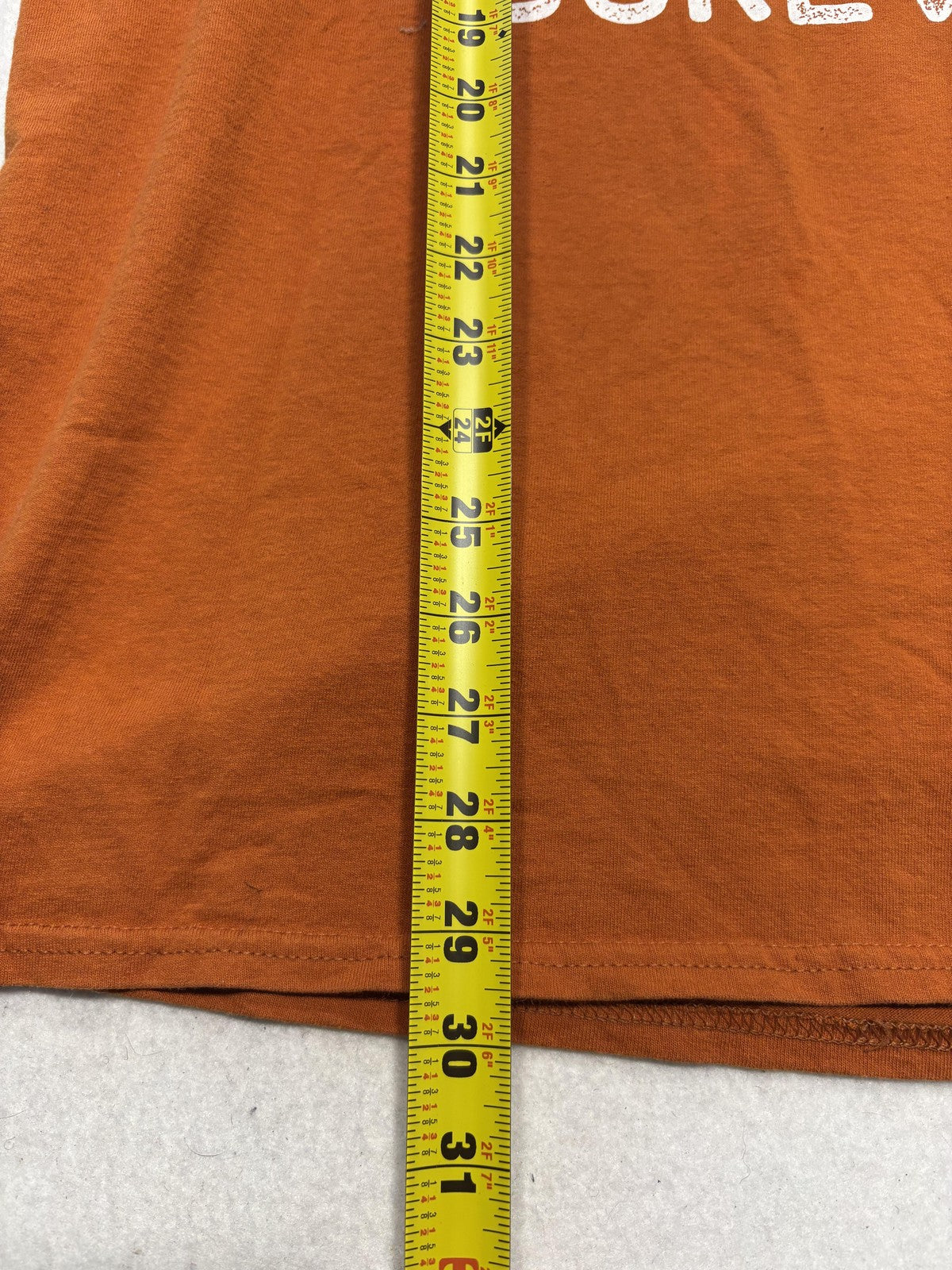 Gildan Shirt Mens XL Orange If Daddy Can't Fix It Graphic Tee Funny Dad Tools