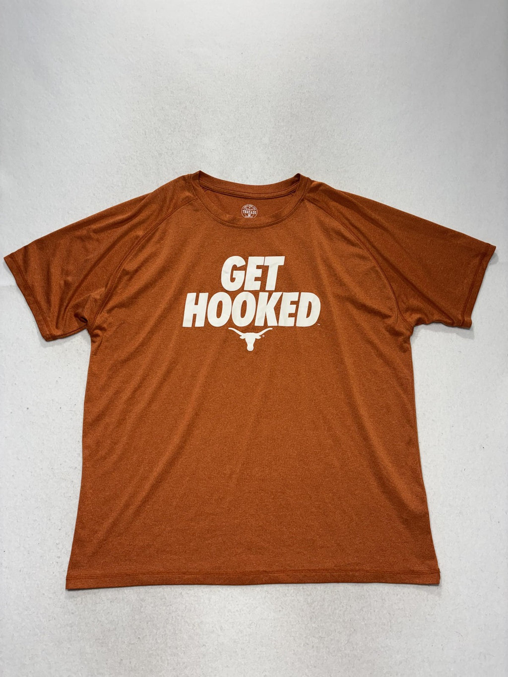 Texas Longhorns Shirt Mens XL Orange NCAA Football Rivalry Threads Get Hooked