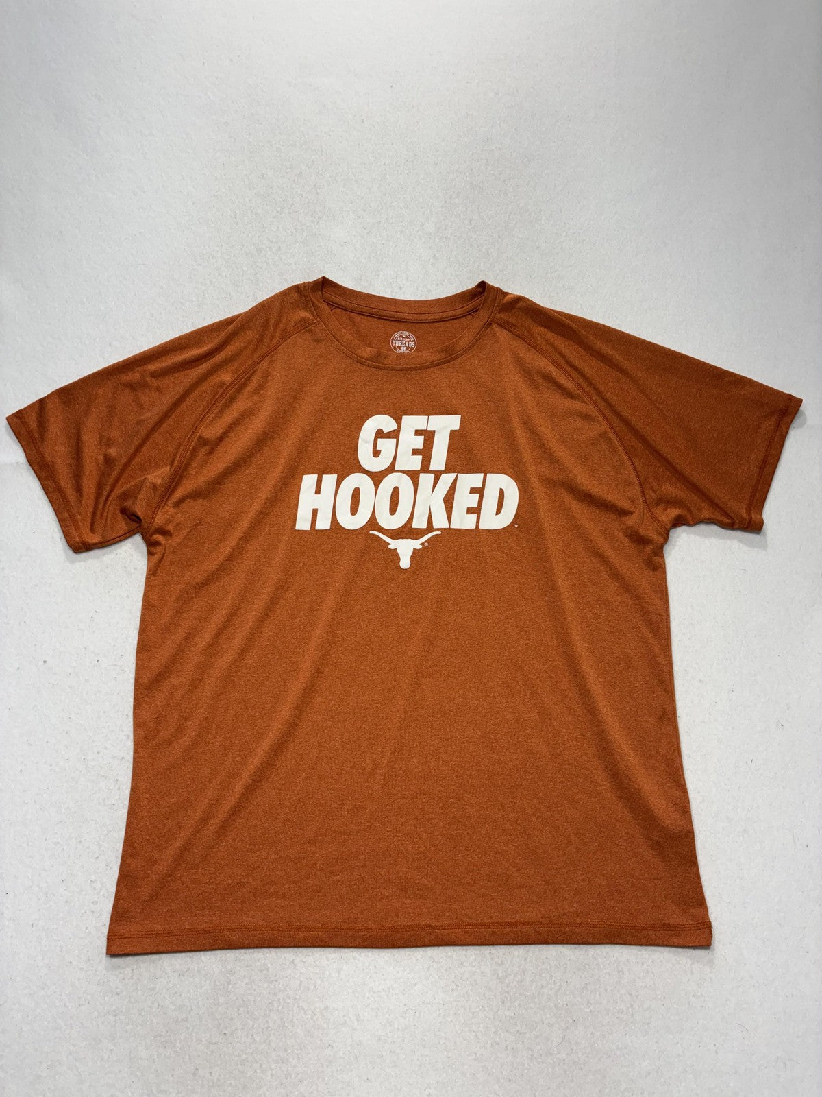 Texas Longhorns Shirt Mens XL Orange NCAA Football Rivalry Threads Get Hooked