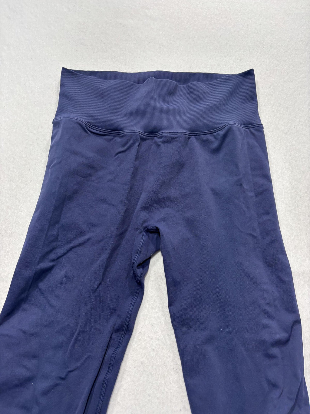 Leggings Womens Medium Blue High Rise 24.5" Inseam Ankle Stretch Yoga Athletic