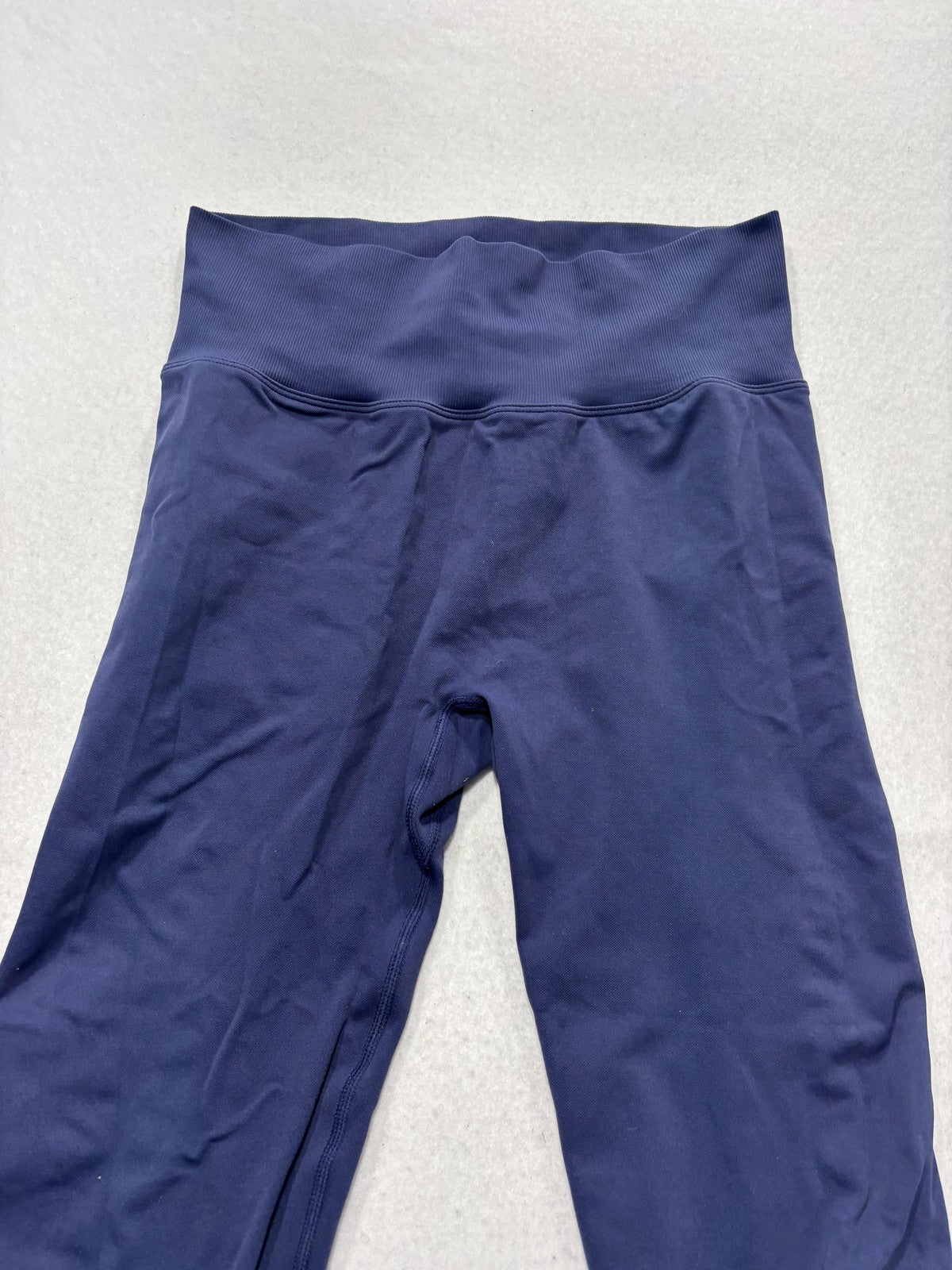 Leggings Womens Medium Blue High Rise 24.5" Inseam Ankle Stretch Yoga Athletic
