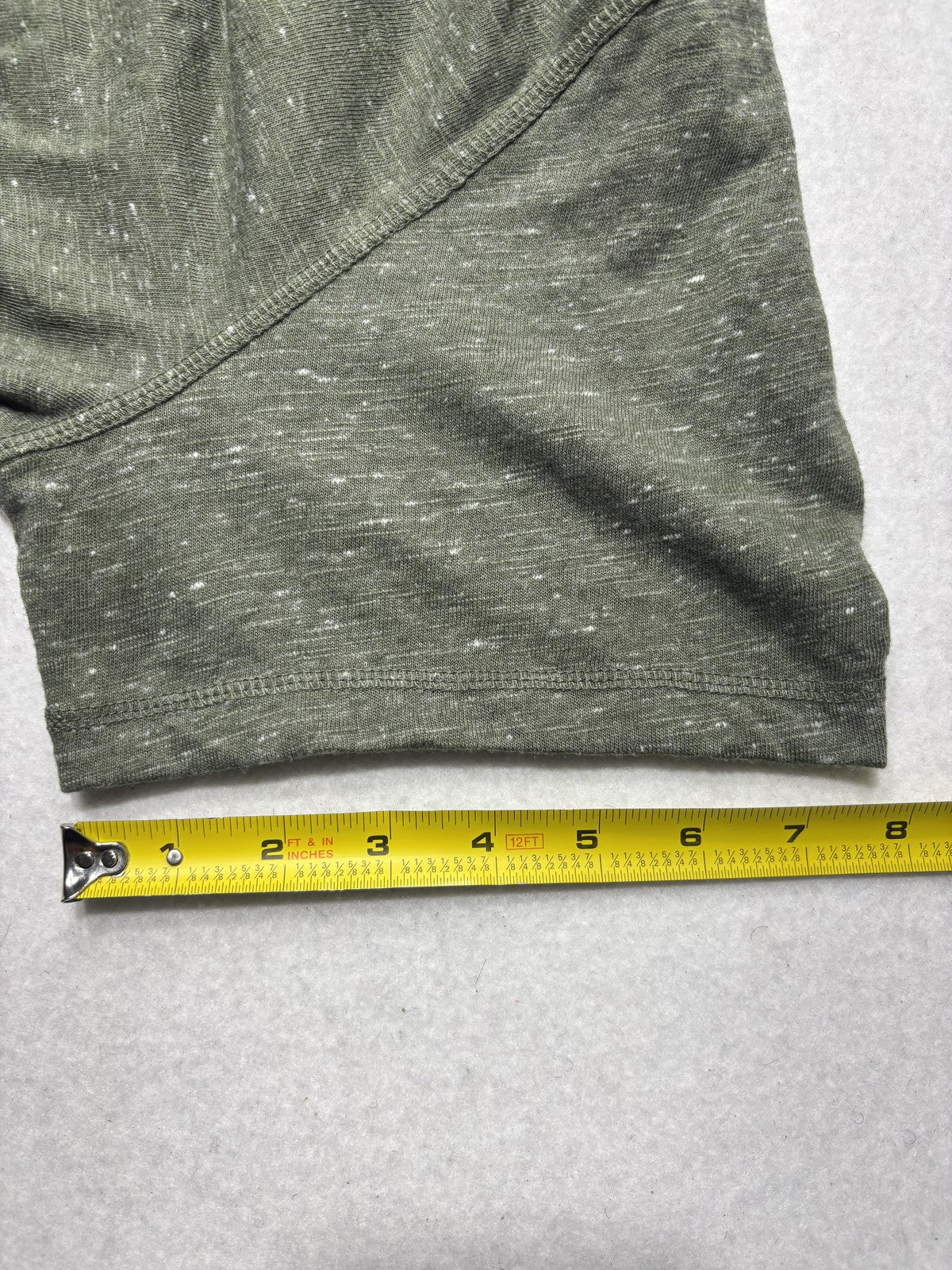 Lucky Brand Shirt Mens XL Green Slub Henley Short Sleeve Lightweight Jersey Tee