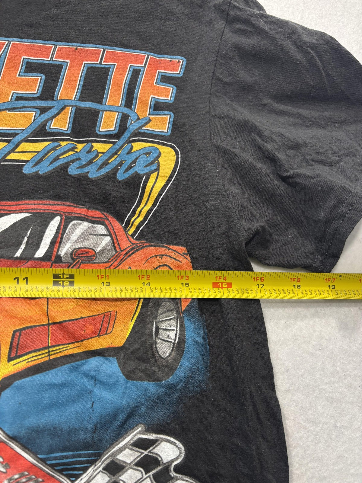 Corvette Turbo 1981 Shirt Mens Medium Black Chemistry Graphic Racing Tee