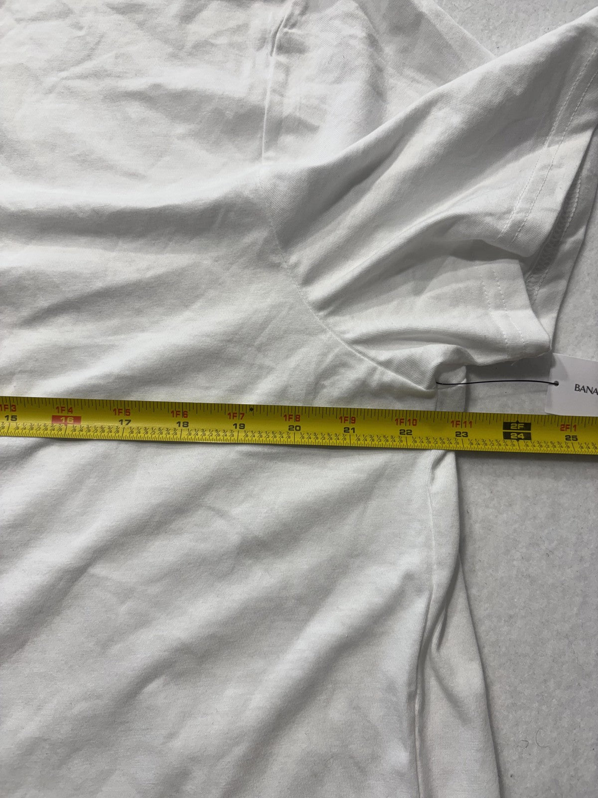 Banana Republic Shirt Mens XL White Premium Wash Crew Neck Short Sleeve Tee