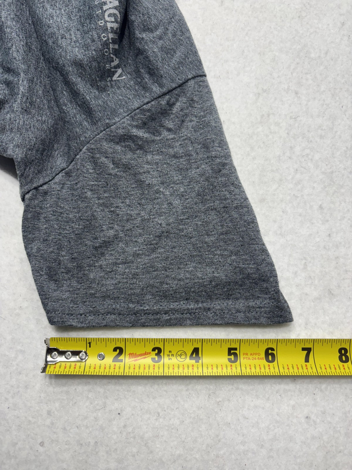 Magellan Outdoors Shirt Mens Large Gray American Flag Dog Patriotic Graphic Tee