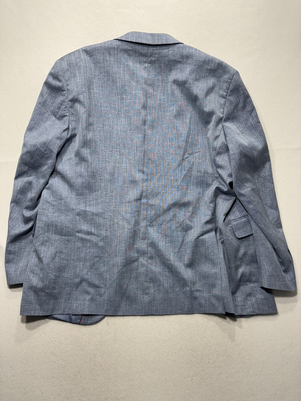 Bocaccio Uomo Sport Coat Mens 44 Blue Stretch Two Button Blazer Notch Lapel