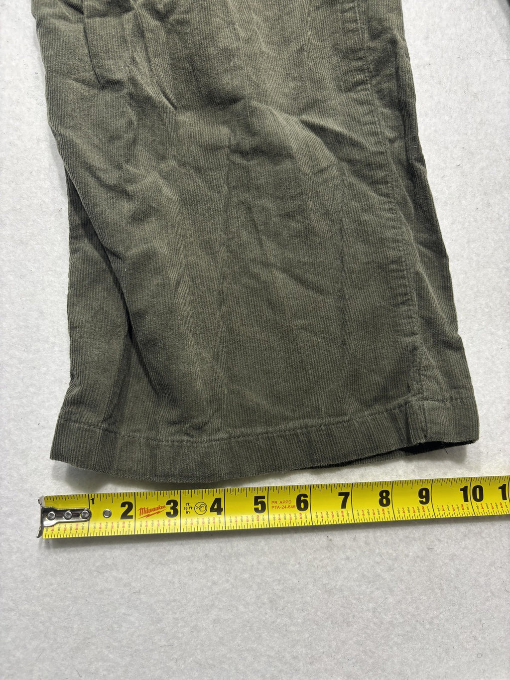 Angel Kiss Green Corduroy Cargo Pants Juniors 11/30 Straight Leg 79374JC00084RJ
