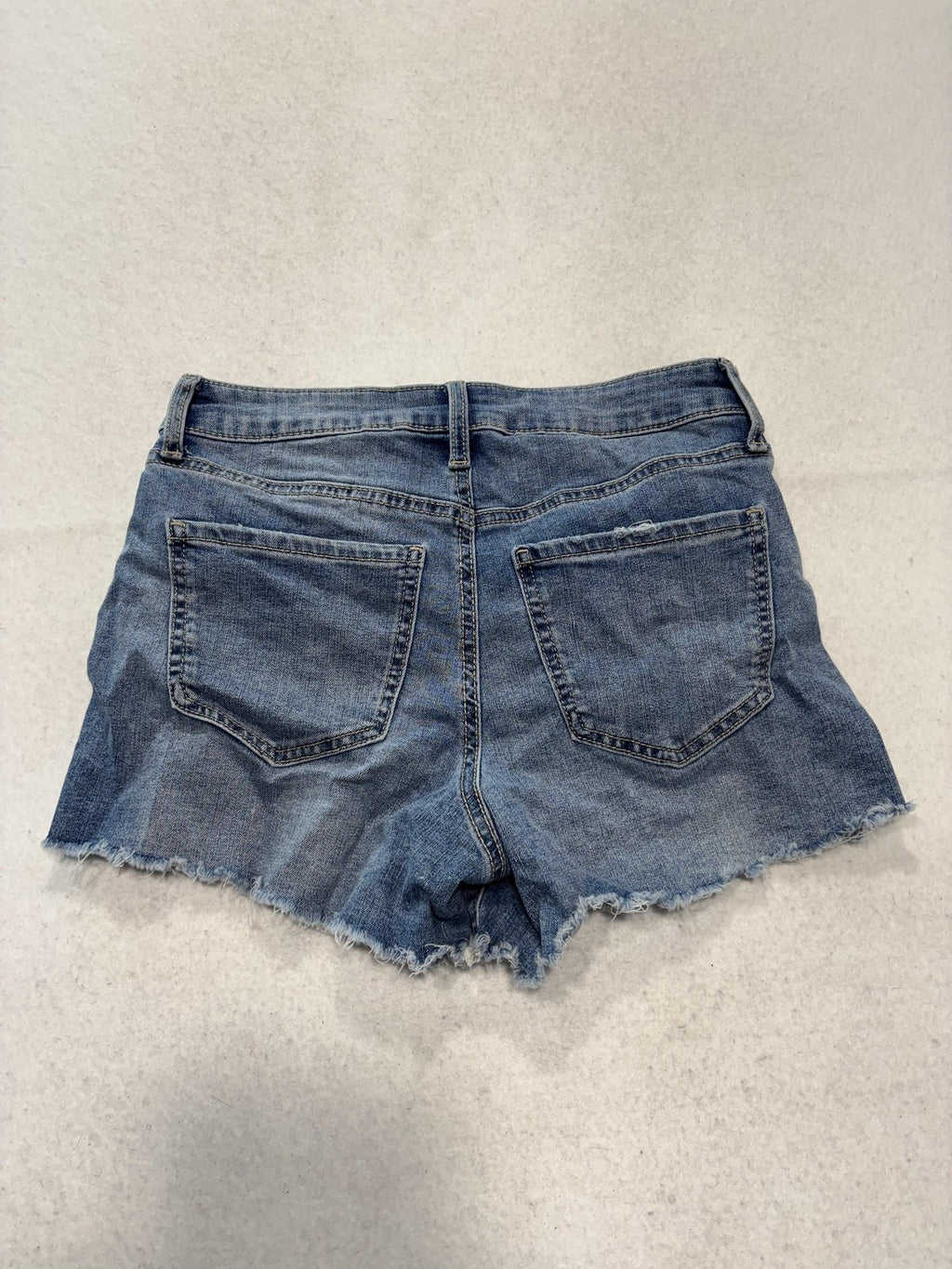 No Boundaries Shorts Juniors 3 Blue Denim Cut Off Floral Daisy Raw Hem Summer