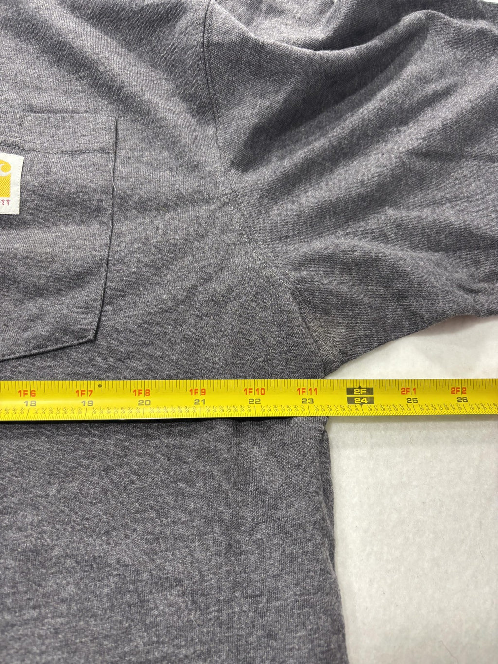 Carhartt Shirt Mens Large Gray Loose Fit Pocket T-Shirt Short Sleeve Workwear