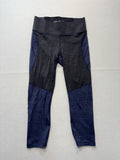 Outdoor Voices Leggings Womens Medium Blue Colorblock High Rise Ankle