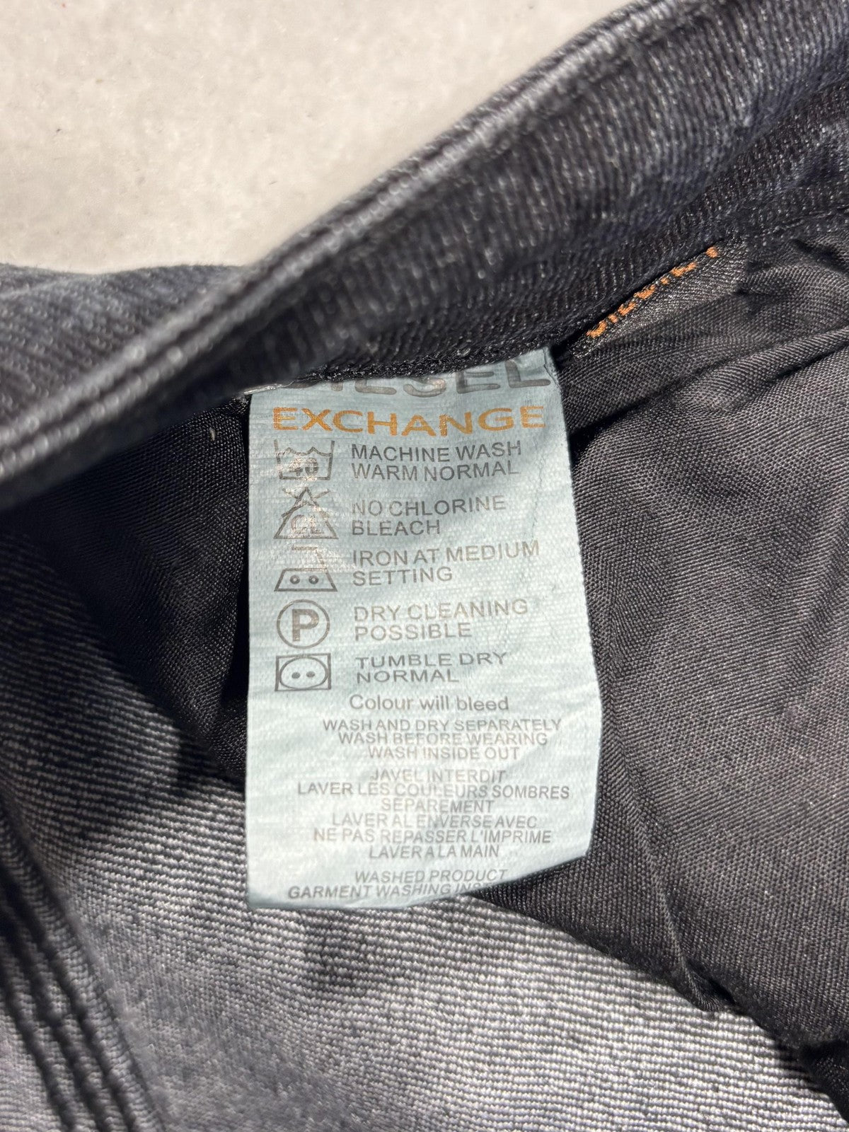 Diesel Jeans Womens 27 Gray Charcoal Wash Low Rise Skinny Stretch 27x29.5