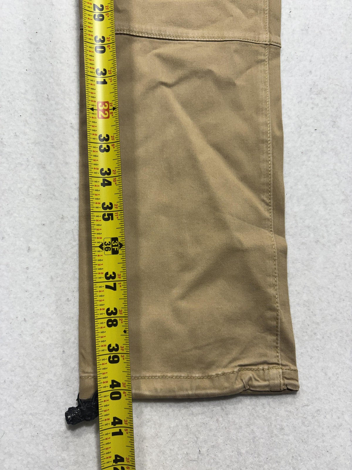PacSun Cargo Pants Mens 34x32 Beige Slim Tapered Elastic Waist Jogger 133BT107