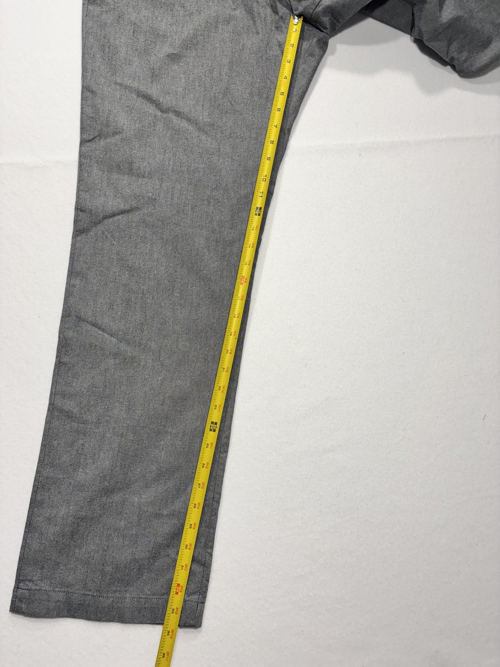 Banana Republic Chino Pants Mens 36x34 Gray Straight Fit Chambray Casual Work