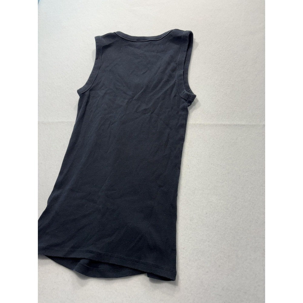 Abercrombie & Fitch Tank Womens Small Black Ribbed Knit Scoop Neck Maternity