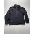 REI Softshell Jacket Mens Medium Black Full Zip Stand Collar Hiking Outdoor