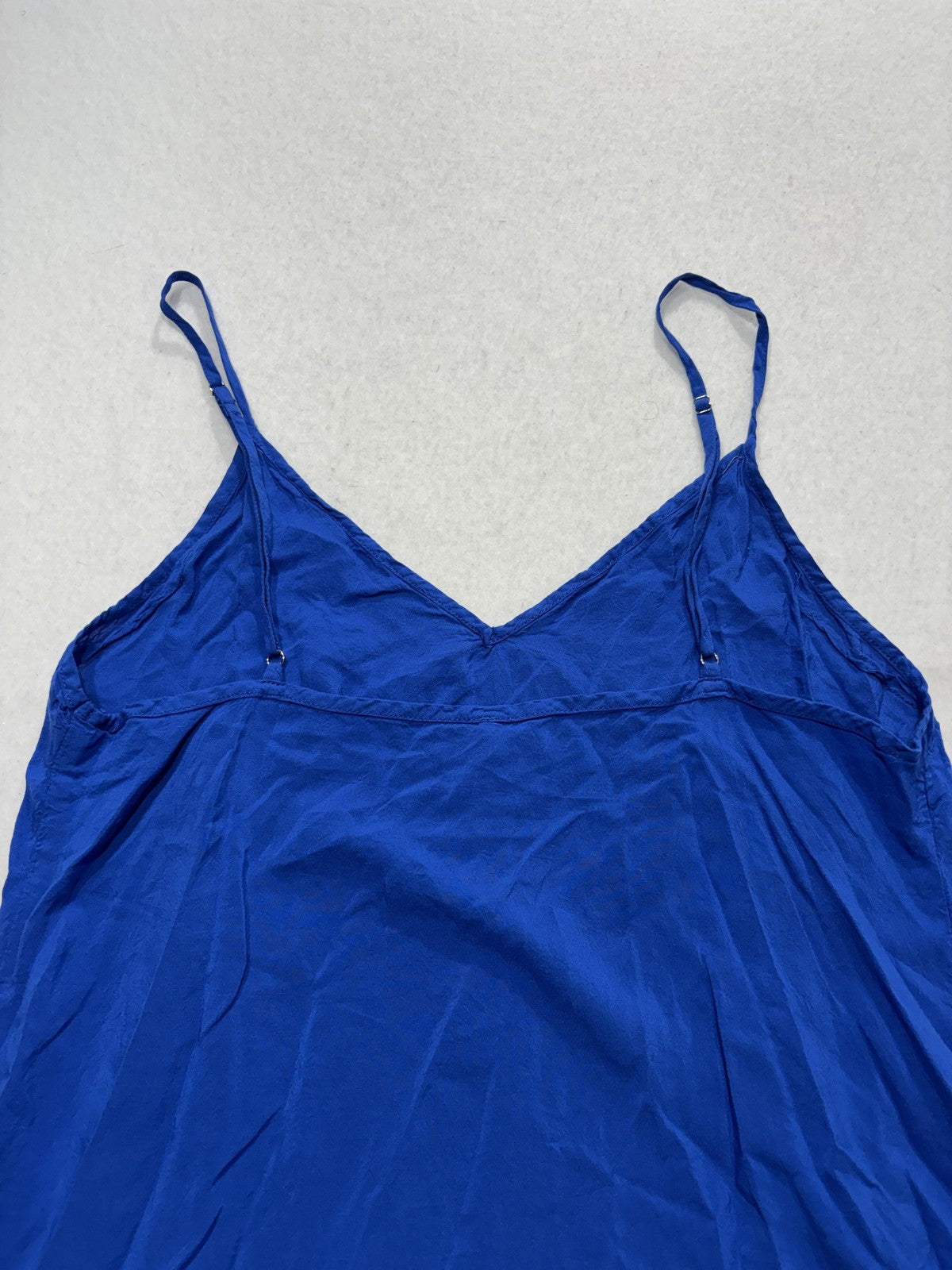 Free People Camisole Tank Top Womens S Petite Blue V Neck Adjustable Strap