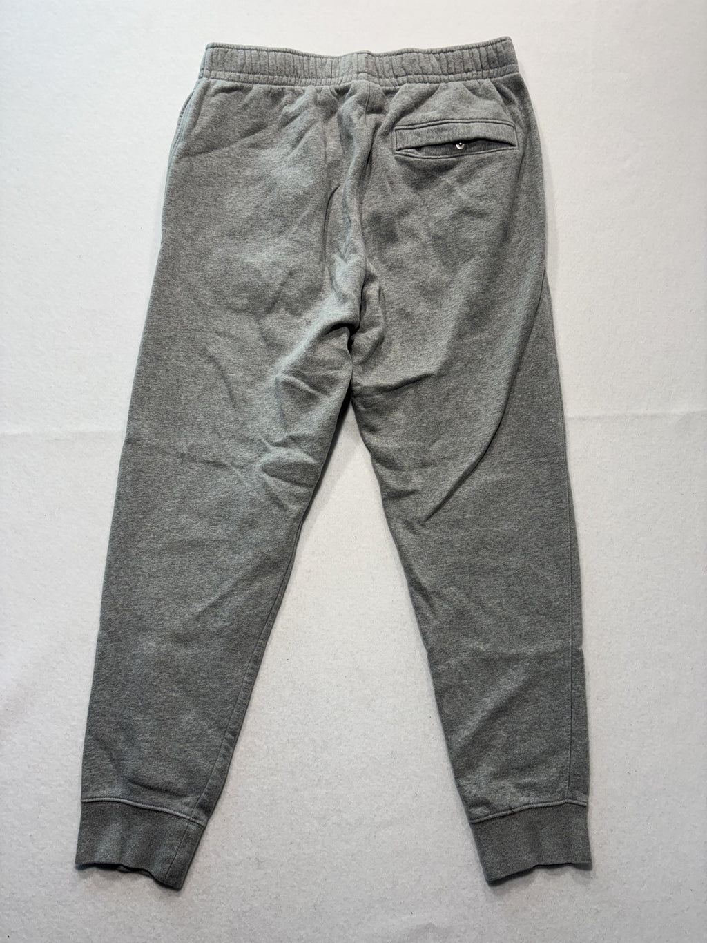 Nike Jogger Pants Mens Medium Gray Fleece Elastic Waist Tapered Athletic Pockets