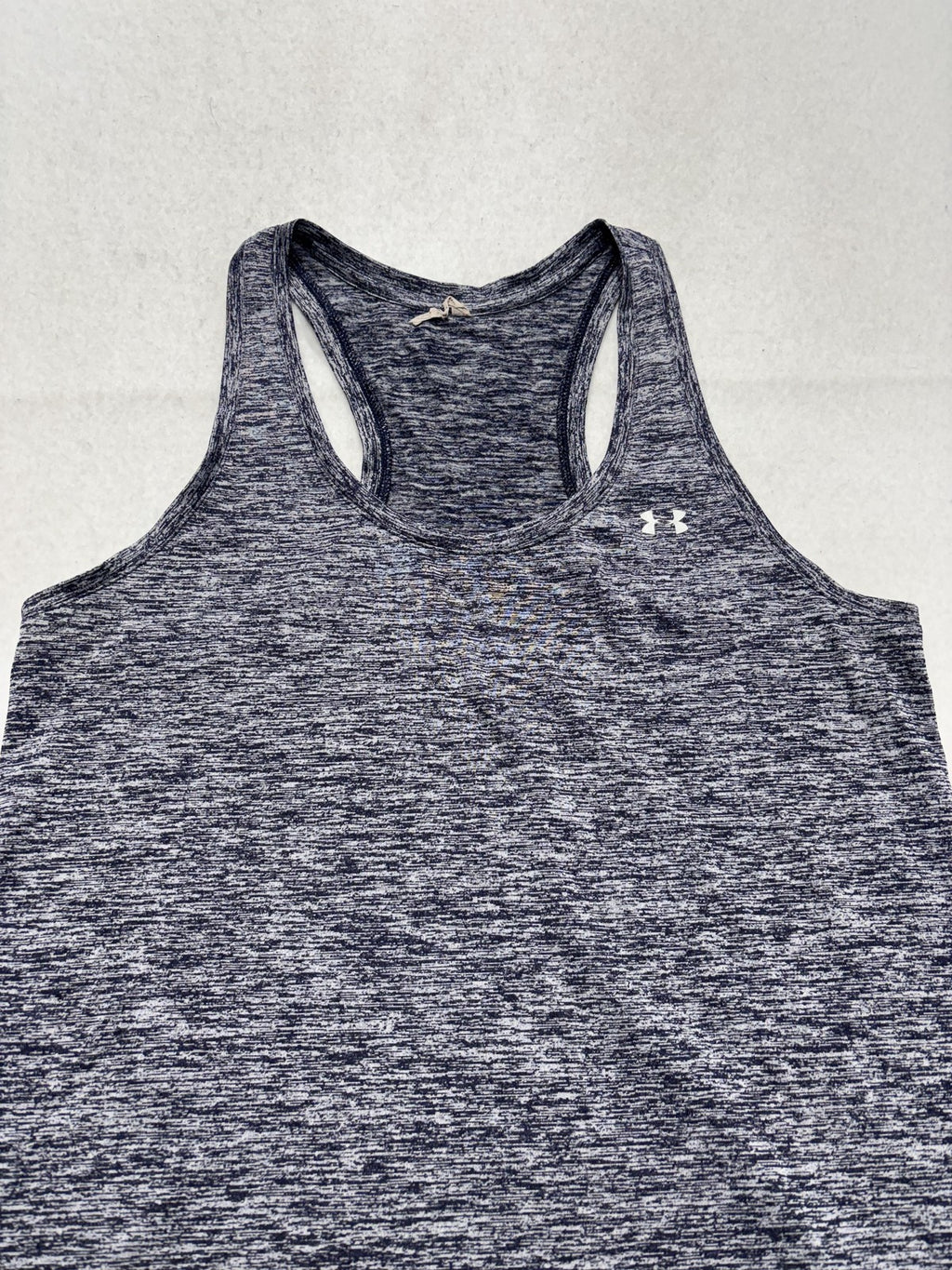 Under Armour Tank Womens Medium Blue Scoop Neck Racerback Running Athletic Top