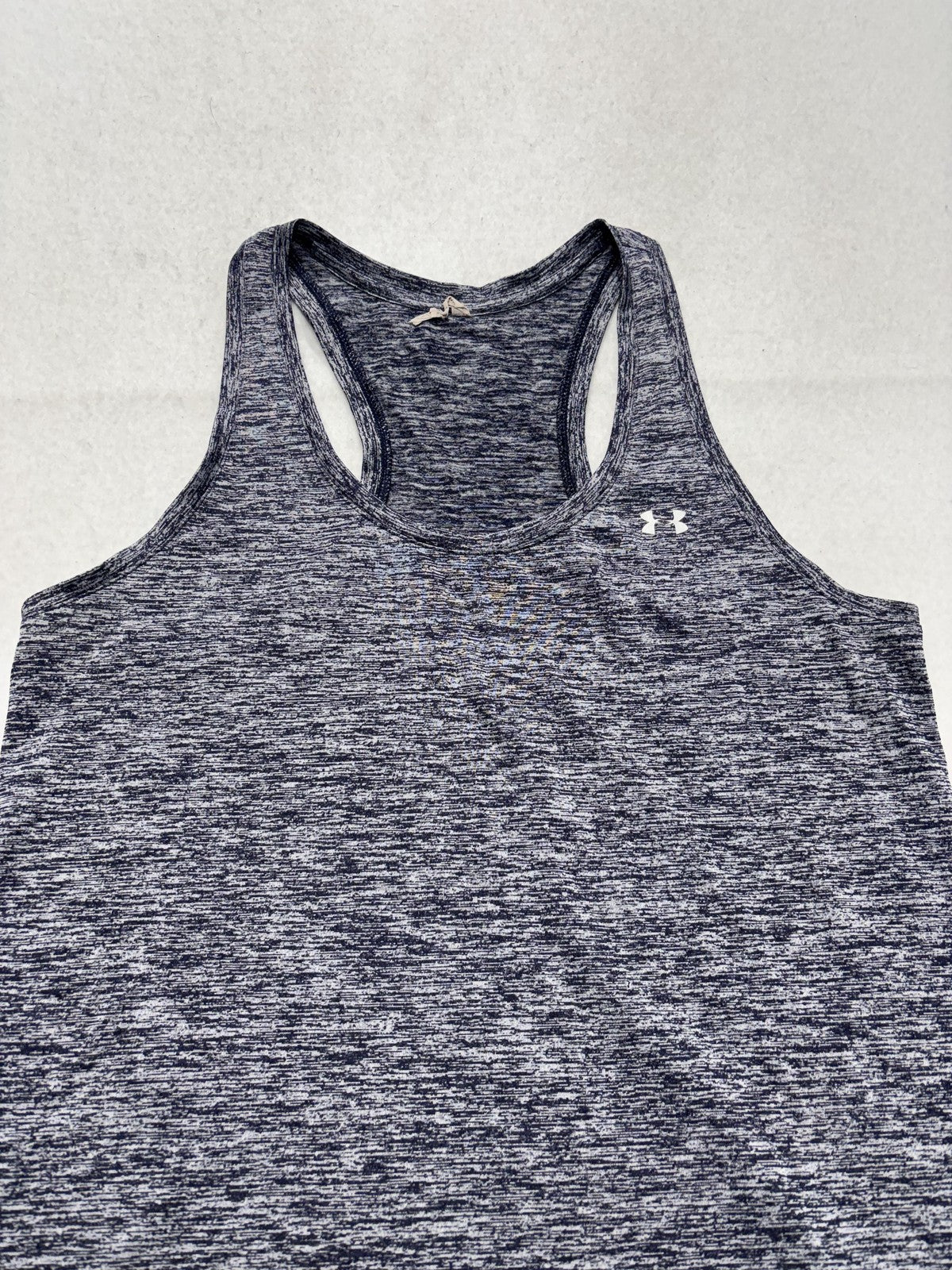 Under Armour Tank Womens Medium Blue Scoop Neck Racerback Running Athletic Top