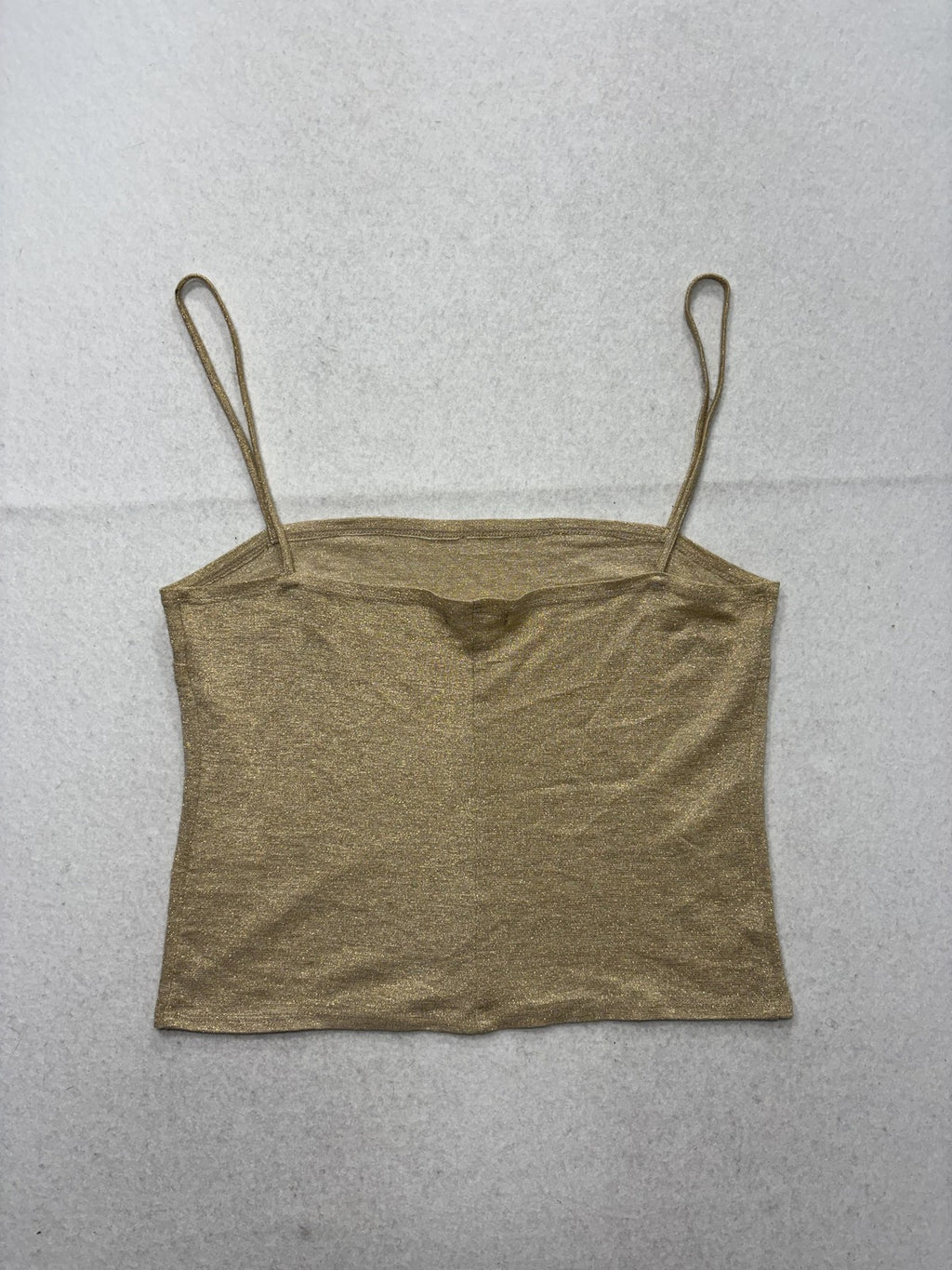 Reformation Tank Womens Small Gold Metallic Square Neck Camisole Top Party