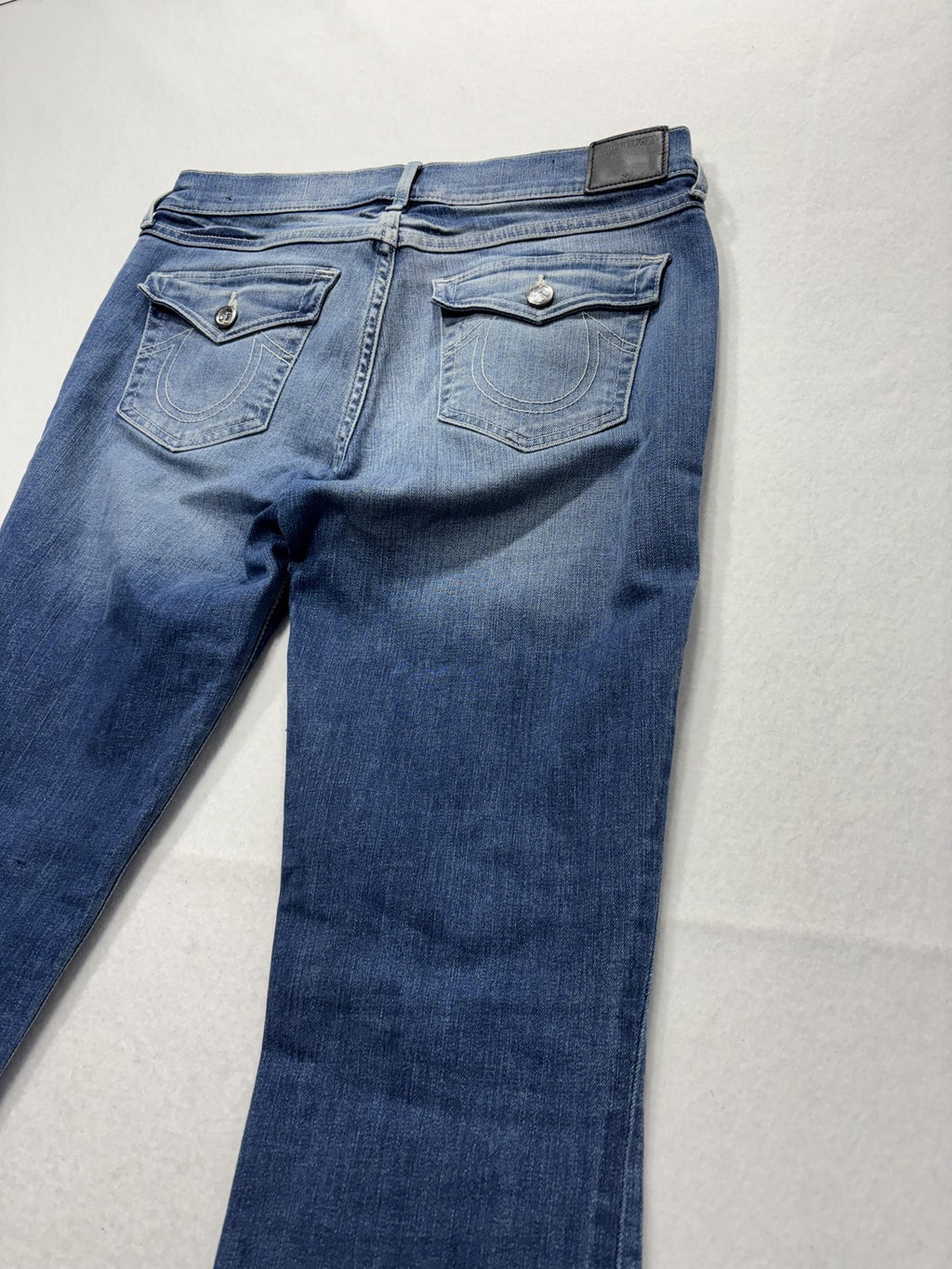 True Religion Cora Jeans Womens 28 Blue Medium Wash Mid Rise Straight 28x31