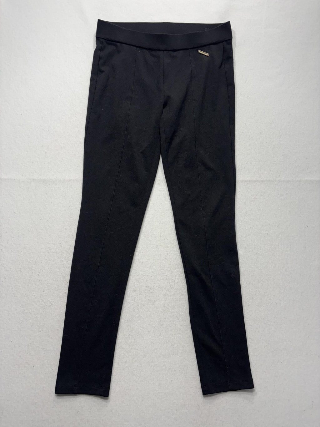 Michael Kors Leggings Womens Small Black High Rise Ankle Stretch Knit Pull On