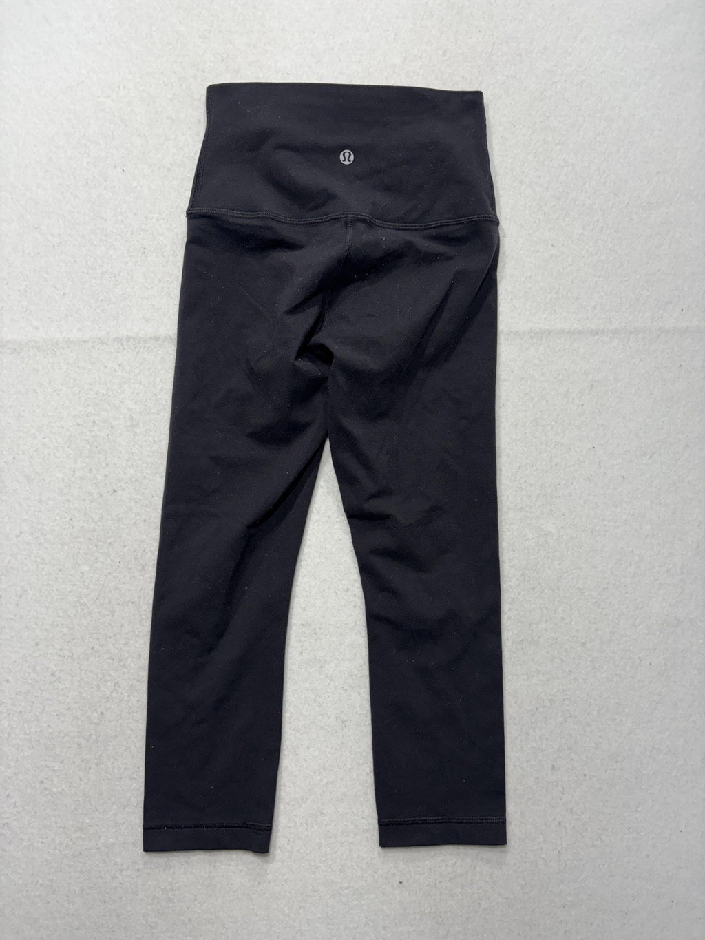 Lululemon Leggings Womens 2 Black High Rise 22" Inseam Cropped Yoga Stretch