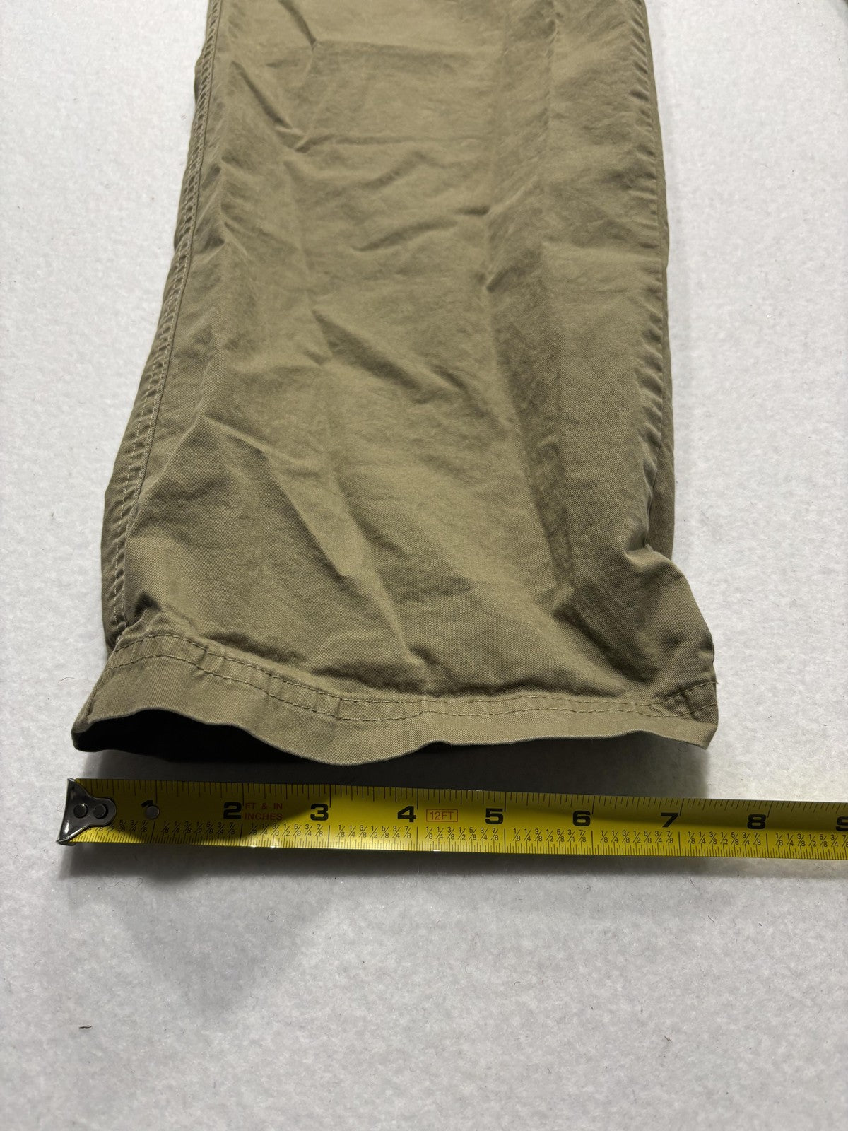 Columbia Khaki Pants Mens 34x30 Green Regular Fit Canvas Stretch Casual Outdoor