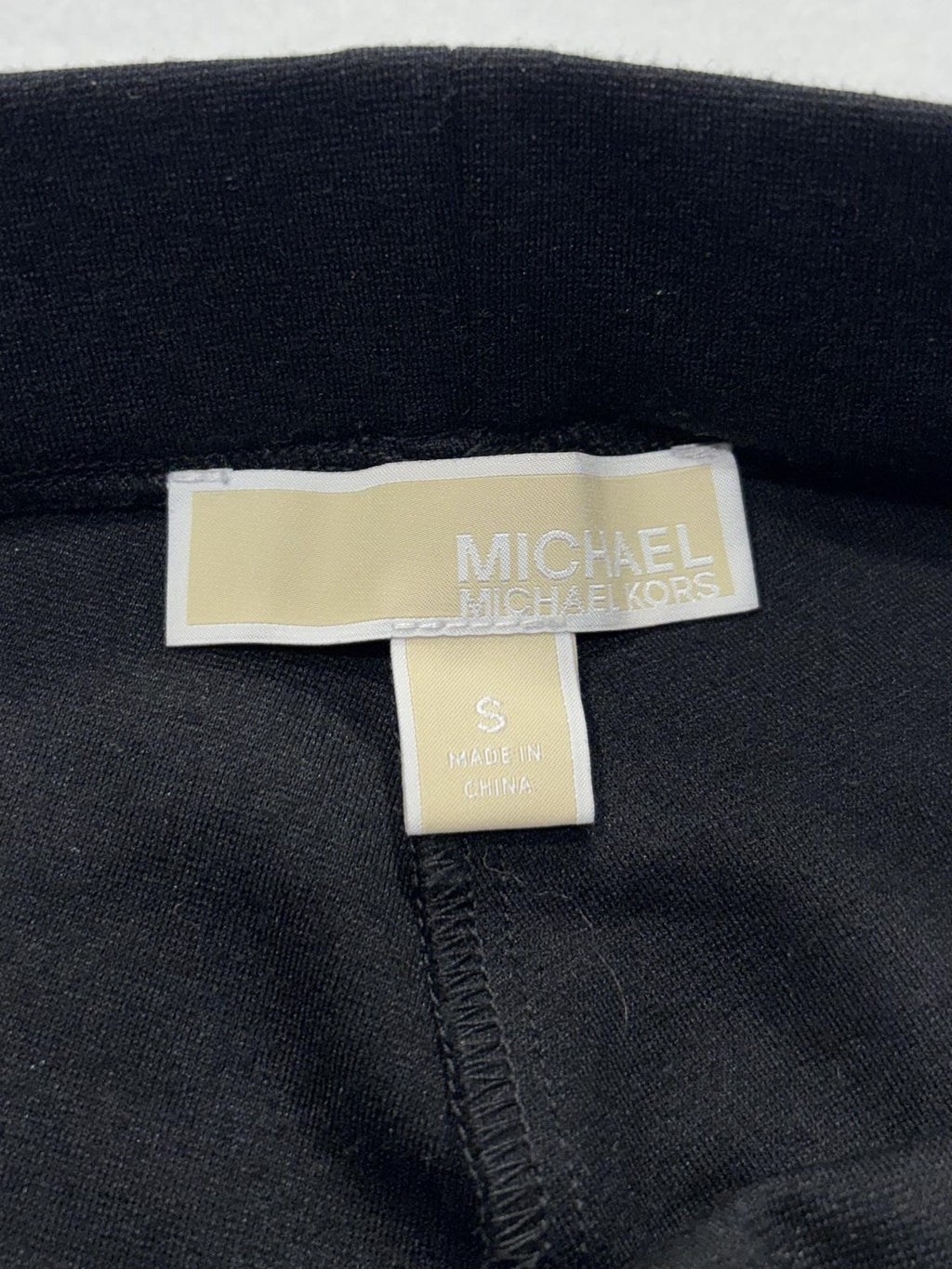 Michael Kors Leggings Womens Small Black High Rise Ankle Stretch Knit Pull On