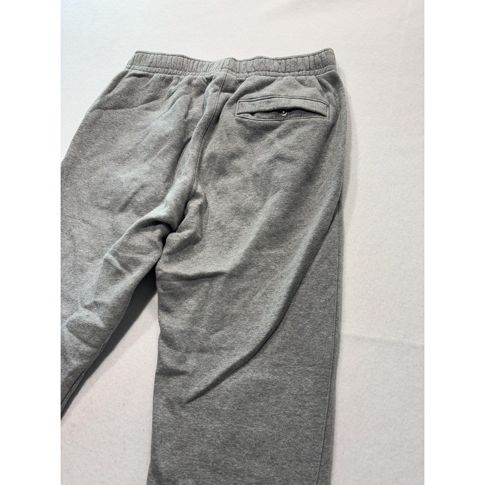 Nike Jogger Pants Mens Medium Gray Fleece Elastic Waist Tapered Athletic Pockets