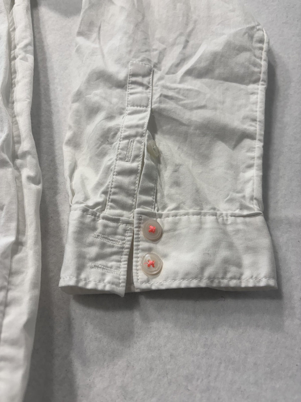 Maeve Shirt Dress Womens Medium White Collared Button Front Cotton Anthropologie